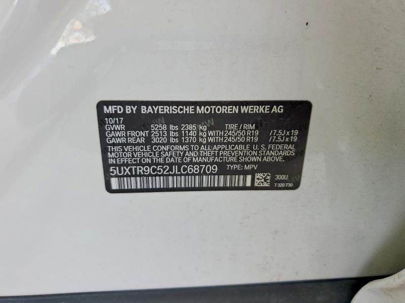 Продажа на аукционе авто 2018 Bmw X3, vin: 5UXTR9C52JLC68709, номер лота: 48653136