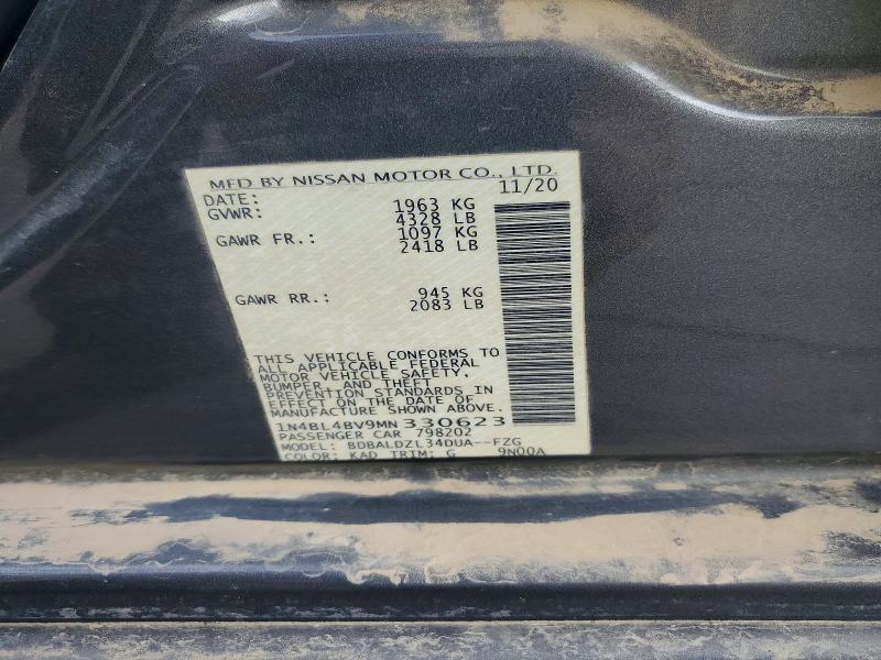 Продаж на аукціоні авто 2021 Nissan Altima, vin: 1N4BL4BV9MN330623, номер лоту: 51616976