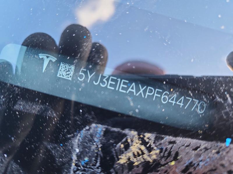 Aukcja sprzedaży 2023 Tesla Model 3, vin: 5YJ3E1EAXPF644770, numer aukcji: 49835266