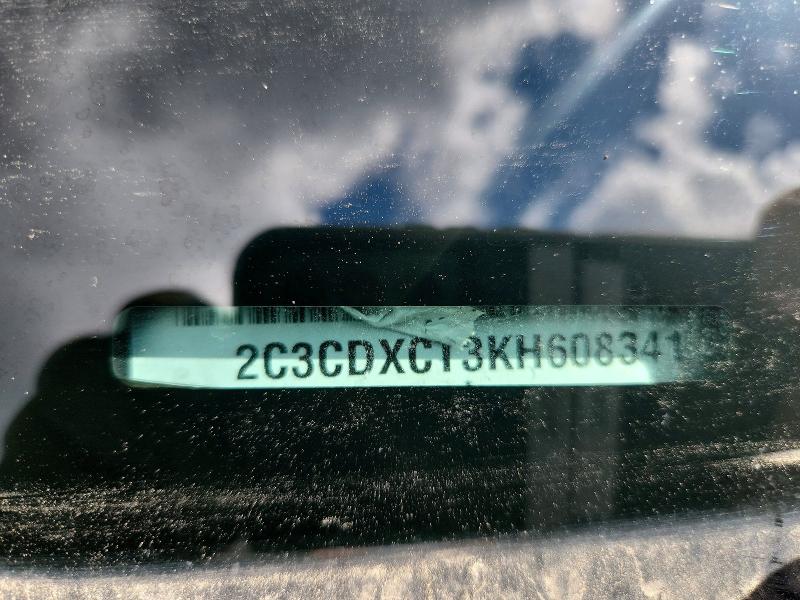 2019 Dodge Charger მანქანა იყიდება აუქციონზე, vin: 2C3CDXCT3KH608341, აუქციონის ნომერი: 72745673