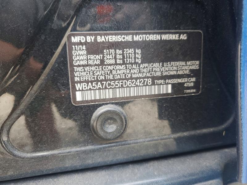 Продаж на аукціоні авто 2015 Bmw 528, vin: WBA5A7C55FD624278, номер лоту: 48301176