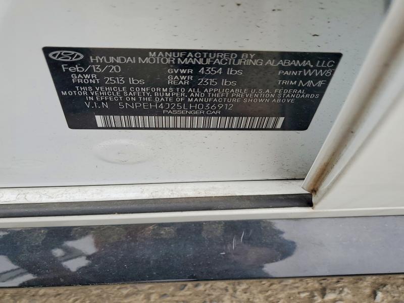Aukcja sprzedaży 2020 Hyundai Sonata, vin: 5NPEH4J25LH036912, numer aukcji: 51329146