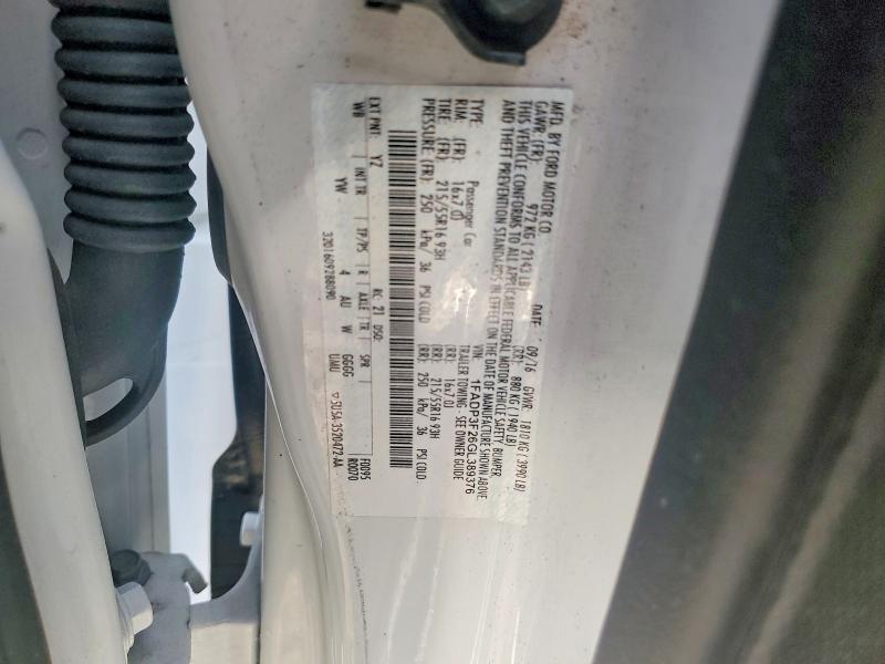 51070286 :رقم المزاد ، 1FADP3F26GL389376 vin ، 2016 Ford Focus مزاد بيع