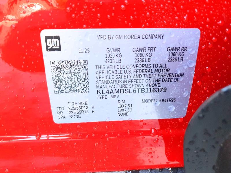 Aukcja sprzedaży 2026 Buick Encore Gx, vin: KL4AMBSL6TB116379, numer aukcji: 48609466