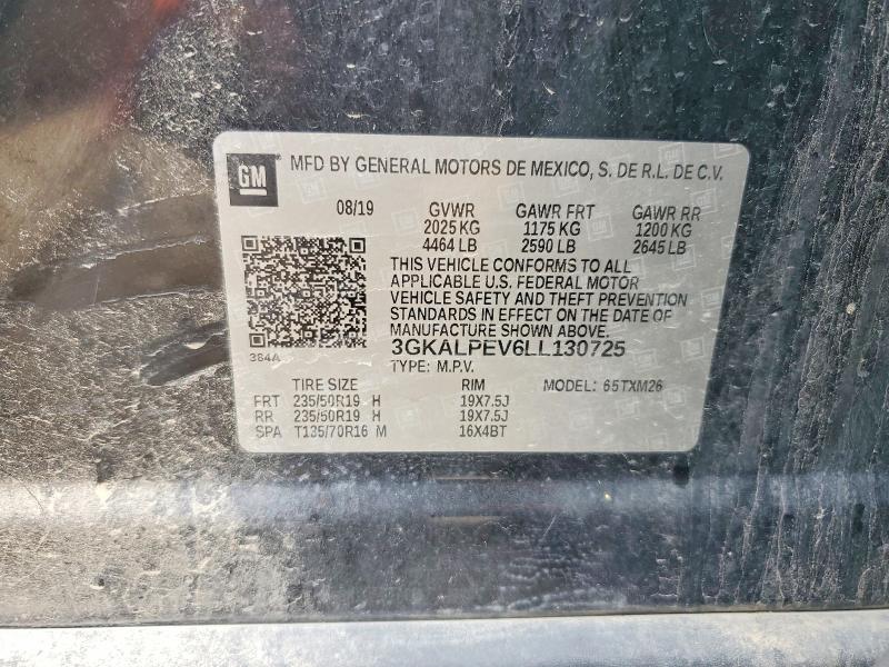 50512446 :رقم المزاد ، 3GKALPEV6LL130725 vin ، 2020 Gmc Terrain مزاد بيع