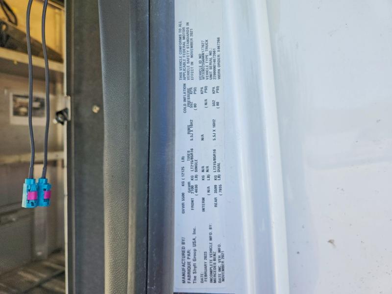 Aukcja sprzedaży 2021 Mercedes-benz Sprinter, vin: W1X9D2356MN177627, numer aukcji: 47717086
