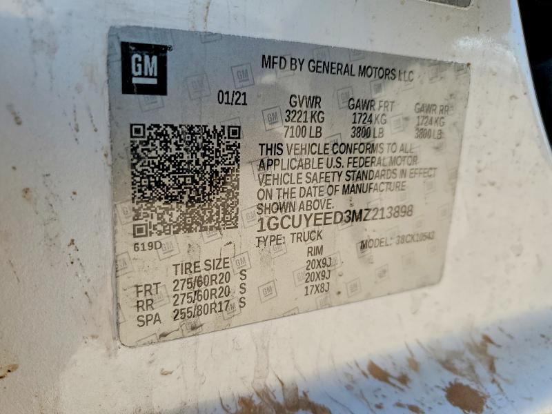Продаж на аукціоні авто 2020 Chevrolet Silverado, vin: 1GCUYHED8LZ253734, номер лоту: 49113966