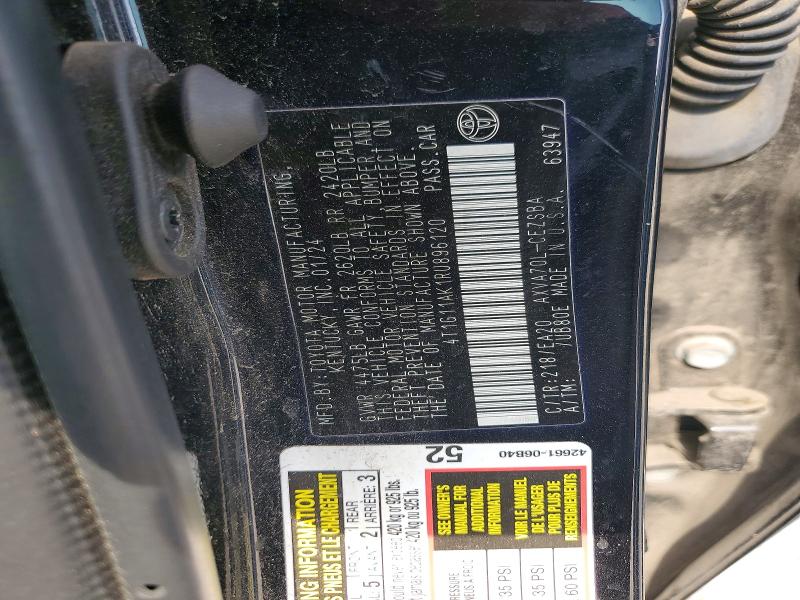 Aukcja sprzedaży 2024 Toyota Camry, vin: 4T1G11AK1RU896120, numer aukcji: 51276186