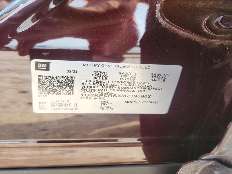 Aukcja sprzedaży 2021 Cadillac Xt6, vin: 1GYKPCRSXMZ190802, numer aukcji: 50934146