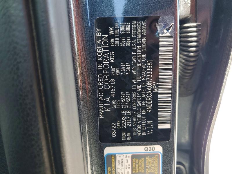 Продажа на аукционе авто 2022 Kia Seltos, vin: KNDERCAA0N7333981, номер лота: 49817486
