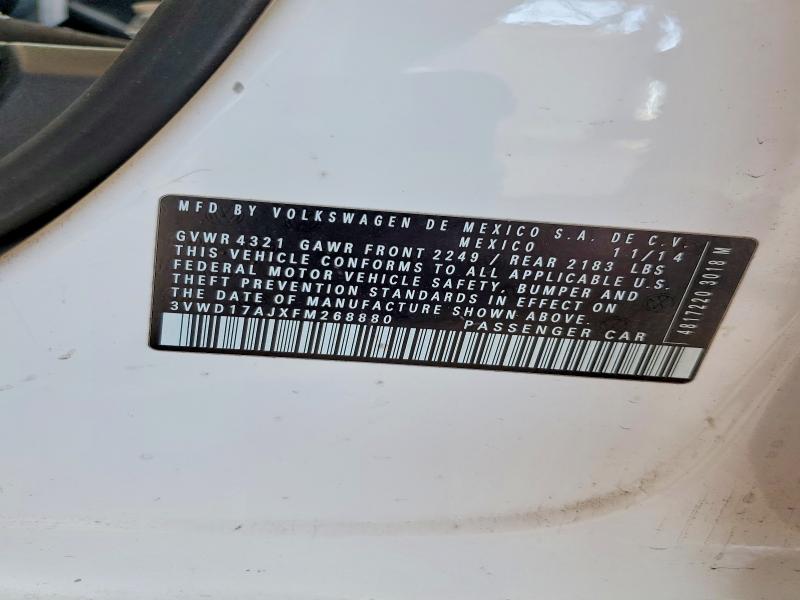 Продаж на аукціоні авто 2015 Volkswagen Jetta, vin: 3VWD17AJXFM268880, номер лоту: 48633566