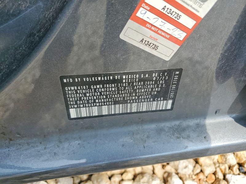 Aukcja sprzedaży 2023 Volkswagen Jetta, vin: 3VW7M7BUXPM054602, numer aukcji: 47920956