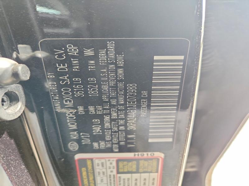 Aukcja sprzedaży 2018 Kia Rio, vin: 3KPA24AB1JE073988, numer aukcji: 49950196