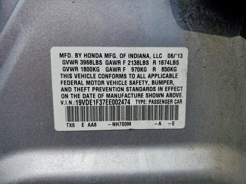 Продаж на аукціоні авто 2014 Acura Ilx, vin: 19VDE1F37EE002474, номер лоту: 51299006