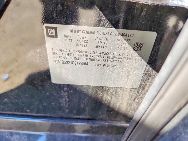 Aukcja sprzedaży 2013 Cadillac Xts, vin: 2G61R5S31D9172664, numer aukcji: 49373946