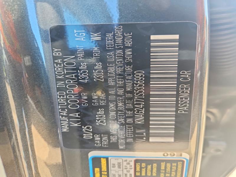 Продаж на аукціоні авто 2025 Kia K5, vin: KNAG24J71S5356990, номер лоту: 48170256
