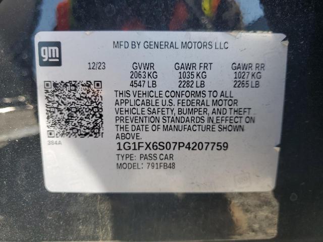 Aukcja sprzedaży 2023 Chevrolet Bolt Ev, vin: 1G1FX6S07P4207759, numer aukcji: 51080376
