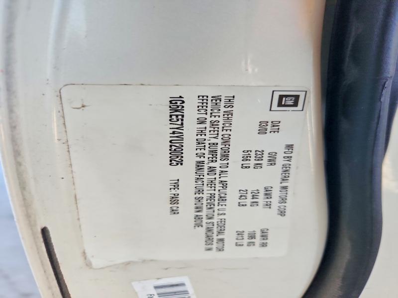 Aukcja sprzedaży 2000 Cadillac Deville, vin: 1G6KE57Y4YU290625, numer aukcji: 48532826
