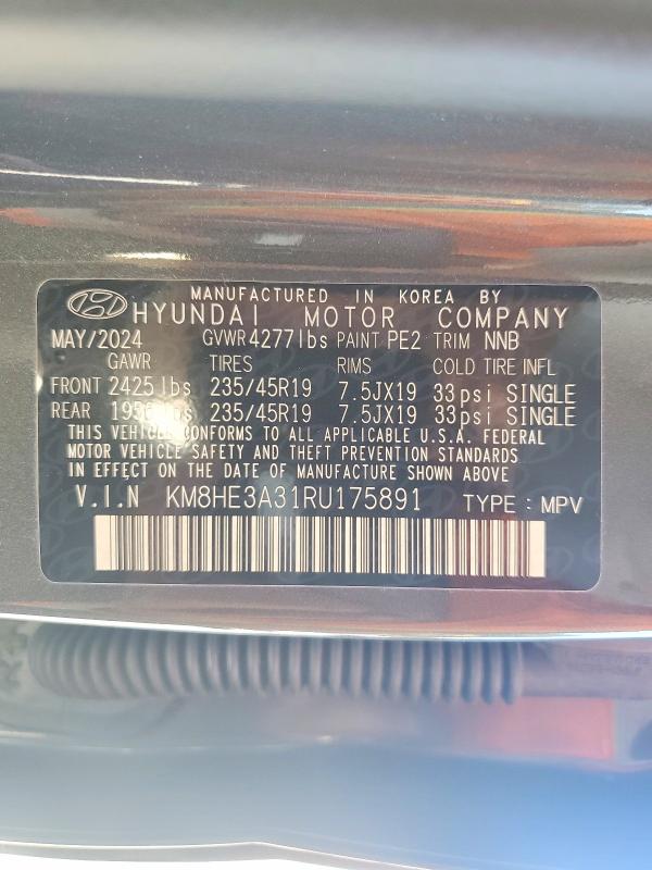 Aukcja sprzedaży 2024 Hyundai Kona, vin: KM8HE3A31RU175891, numer aukcji: 51849566