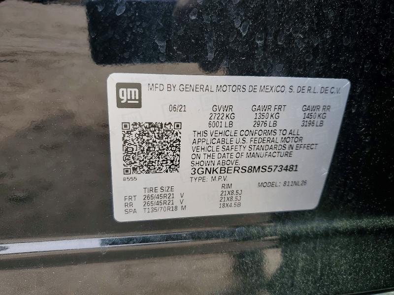2021 Chevrolet Blazer მანქანა იყიდება აუქციონზე, vin: 3GNKBERS8MS573481, აუქციონის ნომერი: 49065246