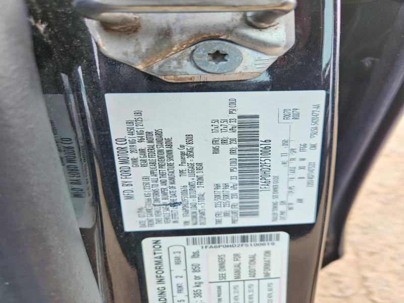 Aukcja sprzedaży 2015 Ford Fusion, vin: 1FA6P0HD2F5100616, numer aukcji: 51472456