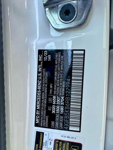 Продаж на аукціоні авто 2024 Mercedes-benz Gle, vin: 4JGFB5KB6RB127994, номер лоту: 45983866