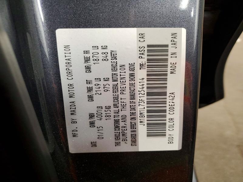 Продаж на аукціоні авто 2015 Mazda 3, vin: JM1BM1L73F1254414, номер лоту: 50815426