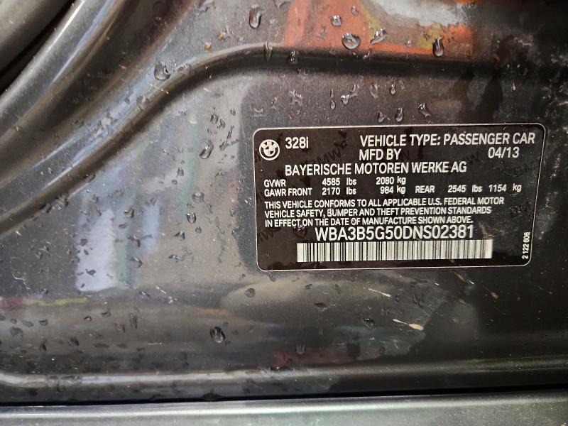 Aukcja sprzedaży 2013 Bmw 328, vin: WBA3B5G50DNS02381, numer aukcji: 51562096