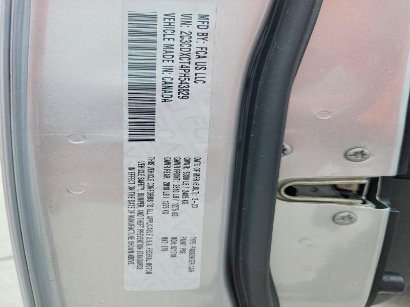2023 Dodge Charger მანქანა იყიდება აუქციონზე, vin: 2C3CDXCT4PH543829, აუქციონის ნომერი: 50340316