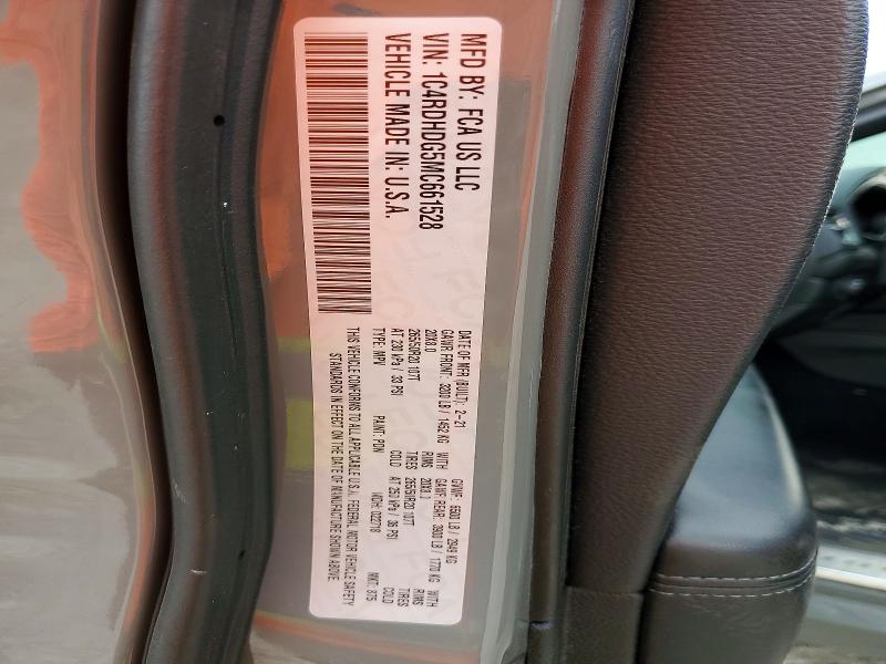Продаж на аукціоні авто 2021 Dodge Durango, vin: 1C4RDHDG5MC661528, номер лоту: 49398406