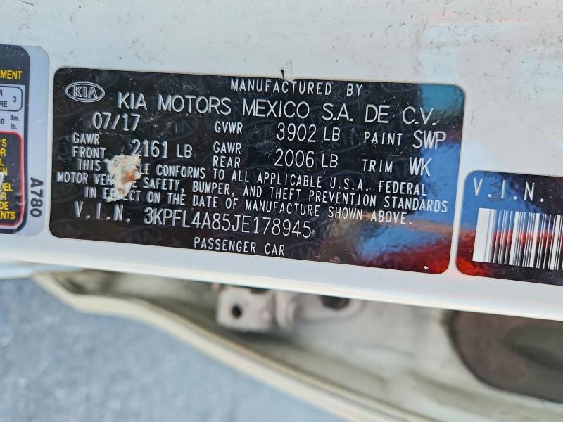Aukcja sprzedaży 2018 Kia Forte, vin: 3KPFL4A85JE178945, numer aukcji: 51894116