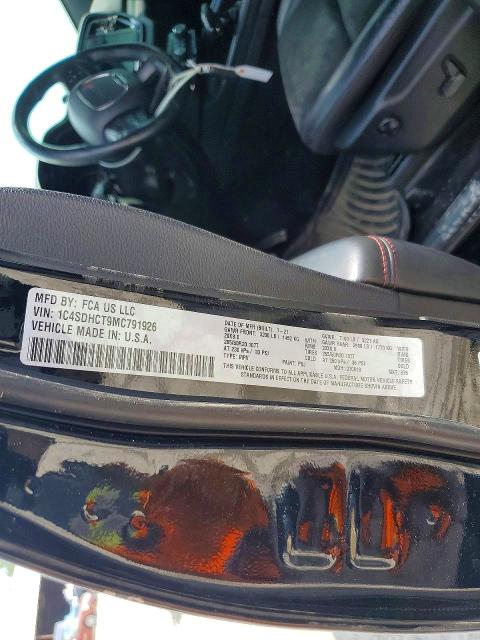 Продаж на аукціоні авто 2021 Dodge Durango, vin: 1C4SDHCT9MC791926, номер лоту: 51022526