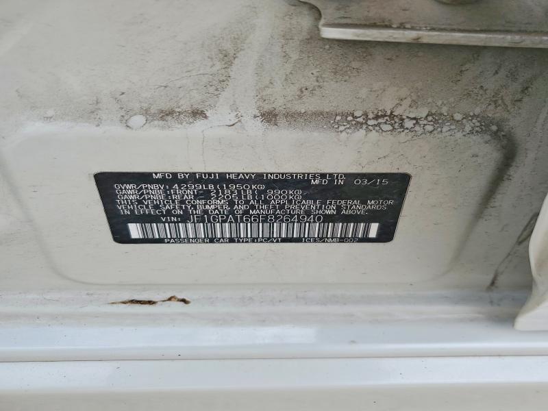 2015 Subaru Impreza მანქანა იყიდება აუქციონზე, vin: JF1GPAT66F8264940, აუქციონის ნომერი: 50069086