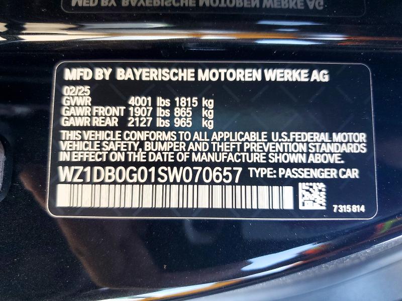 Aukcja sprzedaży 2025 Toyota Gr Supra, vin: WZ1DB0G01SW070657, numer aukcji: 51572936