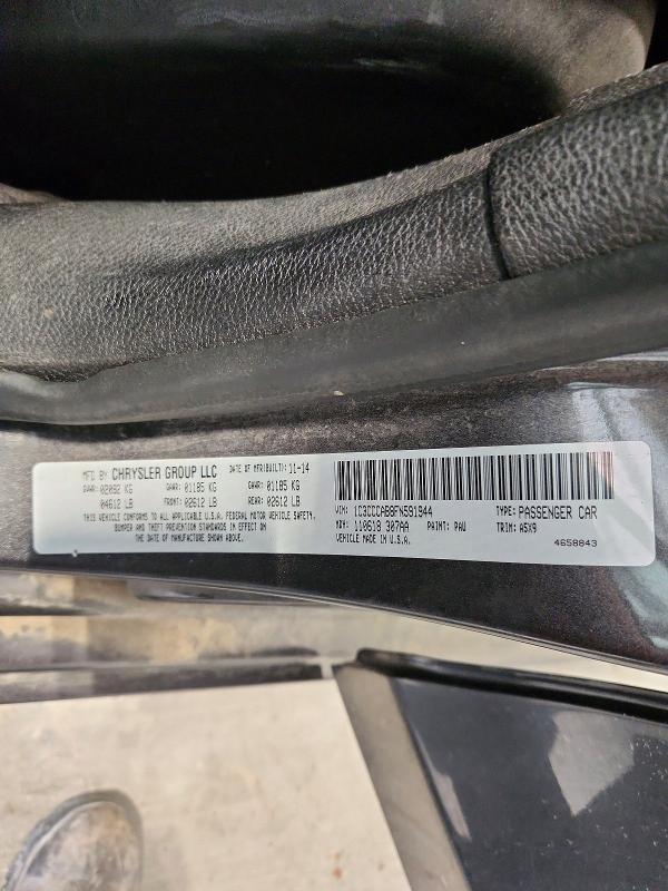 51201336 :رقم المزاد ، 1C3CCCAB8FN591944 vin ، 2015 Chrysler 200 مزاد بيع
