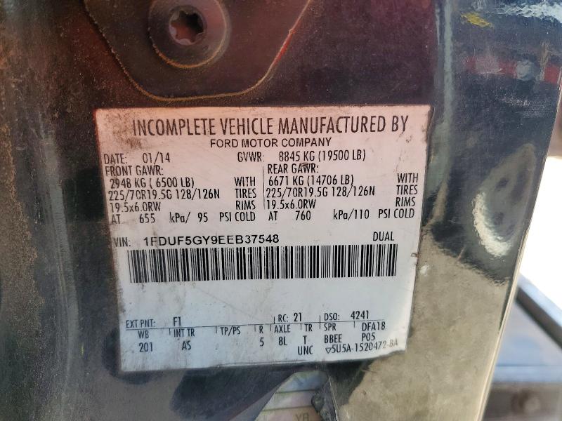 Auction sale of the 2014 Ford F550, vin: 1FDUF5GY9EEB37548, lot number: 50764246
