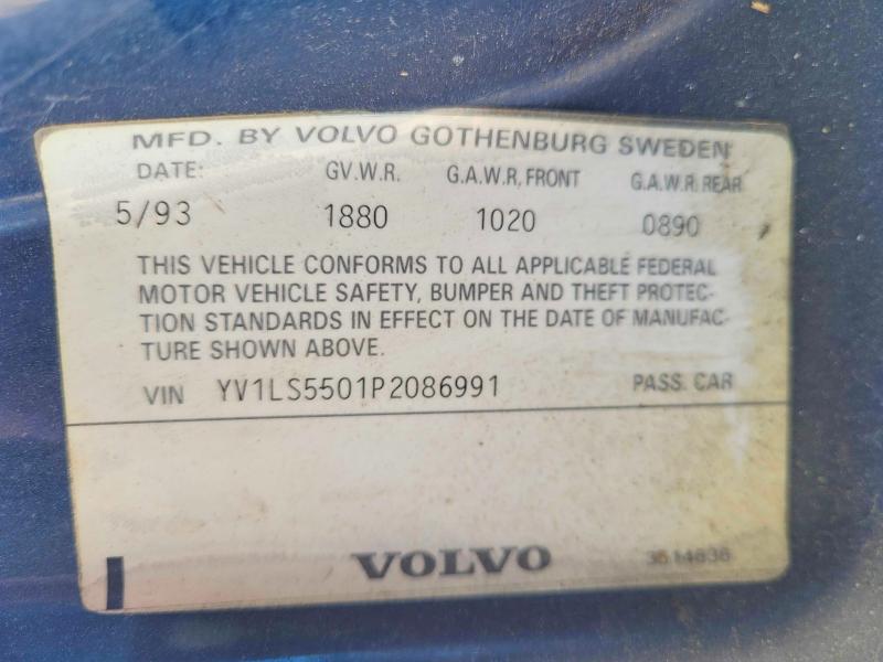 Aukcja sprzedaży 1993 Volvo 850, vin: YV1LS5501P2086991, numer aukcji: 50803946