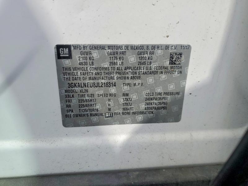 51025786 :رقم المزاد ، 3GKALNEU8JL218314 vin ، 2018 Gmc Terrain مزاد بيع