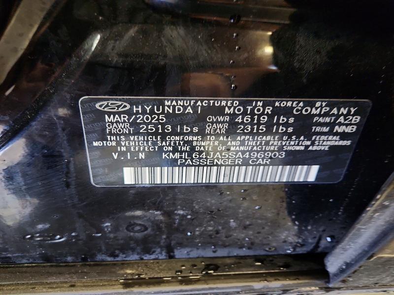 Продаж на аукціоні авто 2025 Hyundai Sonata, vin: KMHL64JA5SA496903, номер лоту: 48408536
