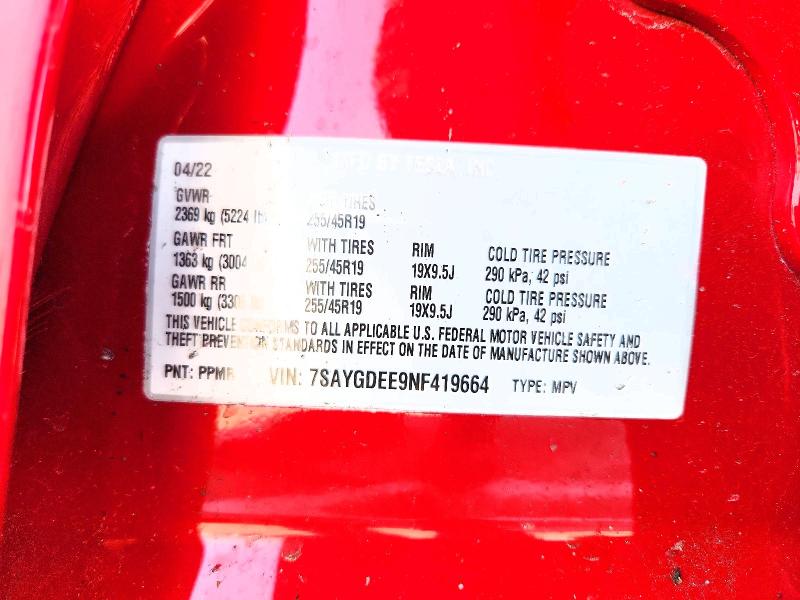 Продажа на аукционе авто 2022 Tesla Model Y, vin: 7SAYGDEE9NF419664, номер лота: 48998986