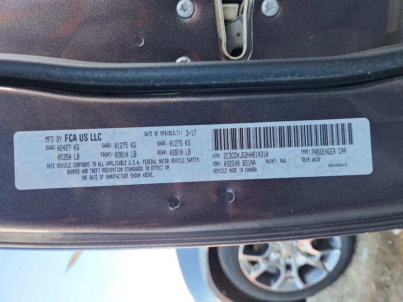Aukcja sprzedaży 2017 Dodge Charger, vin: 2C3CDXJG2HH614310, numer aukcji: 51069056