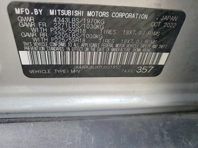 51507756 :رقم المزاد ، JA4ARUAUXPU001852 vin ، 2023 Mitsubishi Outlander Sport مزاد بيع