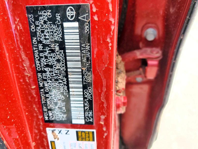 52045866 :رقم المزاد ، JTDAFAAF1P3002554 vin ، 2023 Toyota Crown مزاد بيع