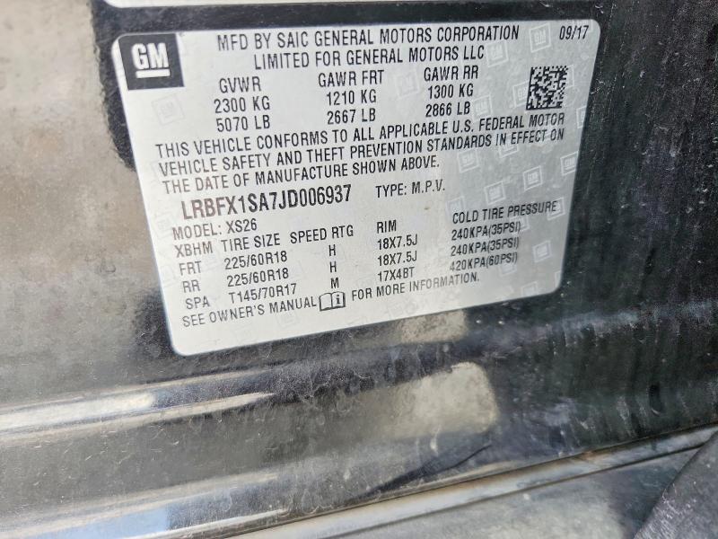 Aukcja sprzedaży 2018 Buick Envision, vin: LRBFX1SA7JD006937, numer aukcji: 51240816