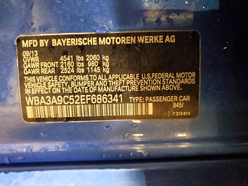 Продаж на аукціоні авто 2014 Bmw 335, vin: WBA3A9C52EF686341, номер лоту: 47596136