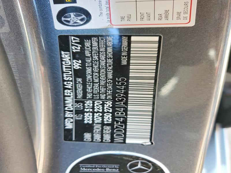 Продажа на аукционе авто 2018 Mercedes-benz E, vin: WDDZF4JB4JA394455, номер лота: 47612756