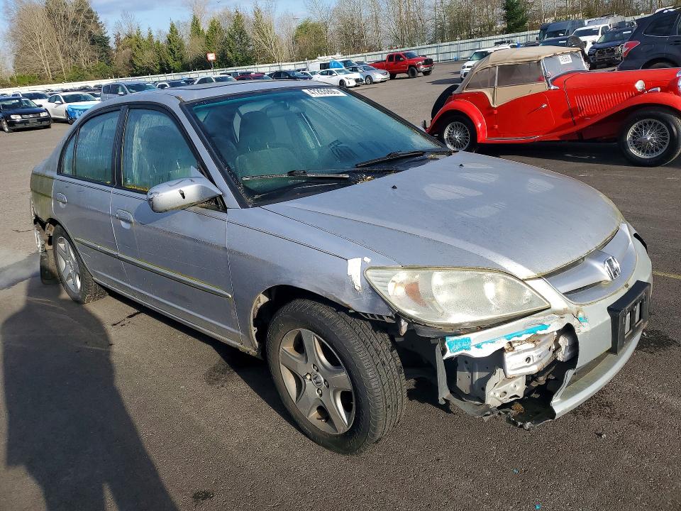 47293906 :رقم المزاد ، 1HGES26735L012036 vin ، 2005 Honda Civic مزاد بيع