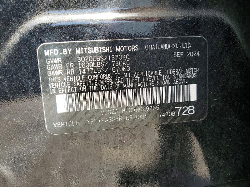Продаж на аукціоні авто 2024 Mitsubishi Mirage, vin: ML32AUHJ0RH029865, номер лоту: 49820336
