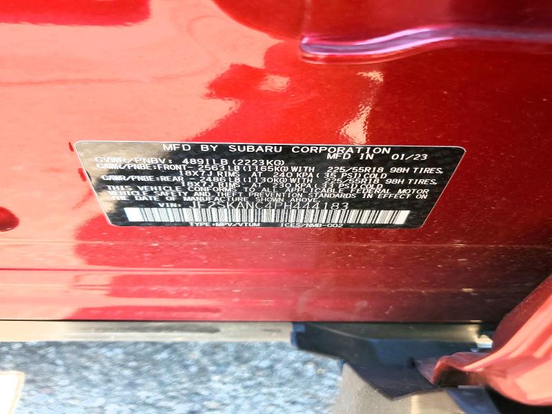 Продаж на аукціоні авто 2023 Subaru Forester, vin: JF2SKANC4PH444183, номер лоту: 49325106