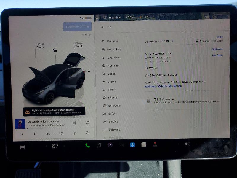 Aukcja sprzedaży 2023 Tesla Model Y, vin: 7SAYGAEE5PF875713, numer aukcji: 49255526